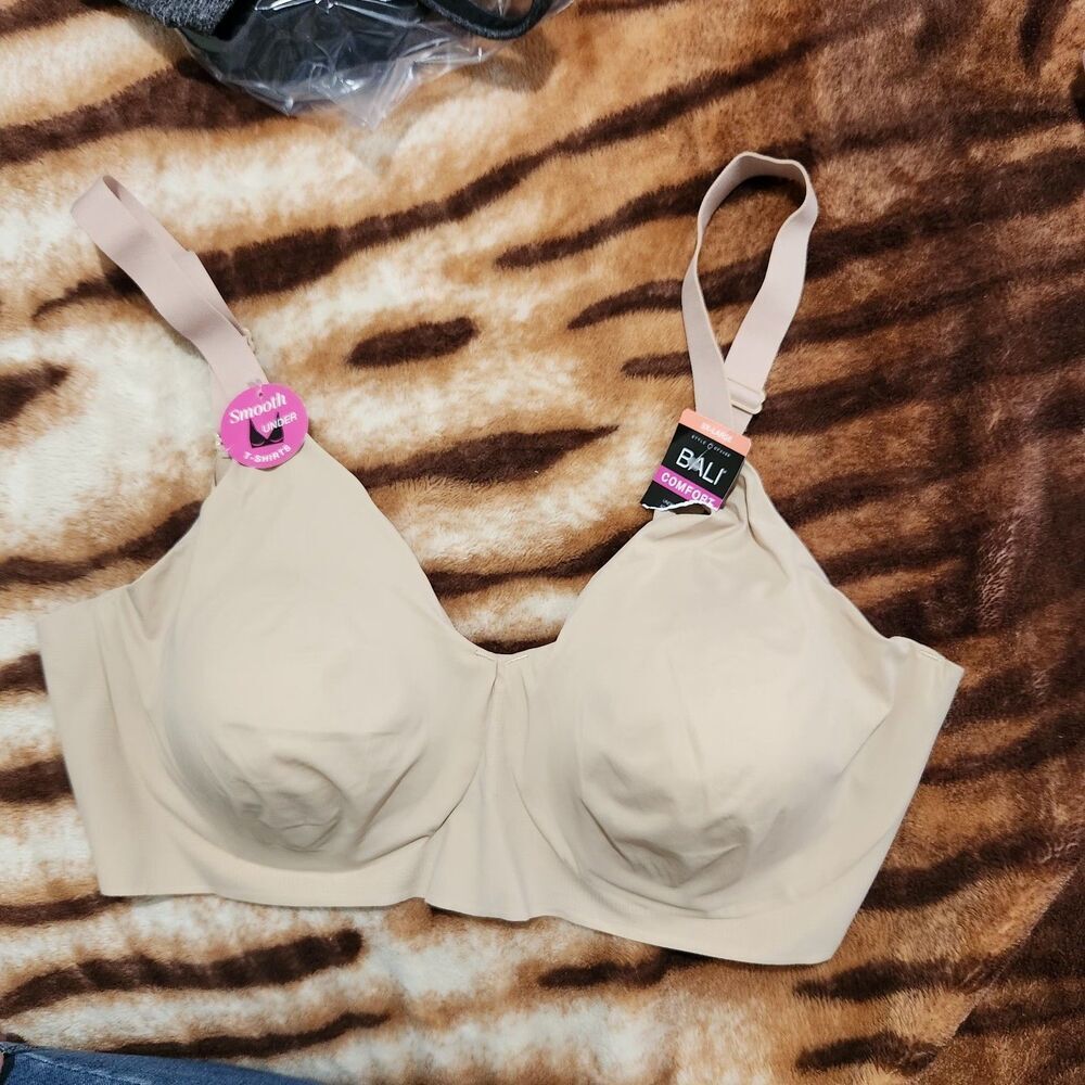 Bali Bra Size 3XL Beige Underwire Smooth Under Tshirt